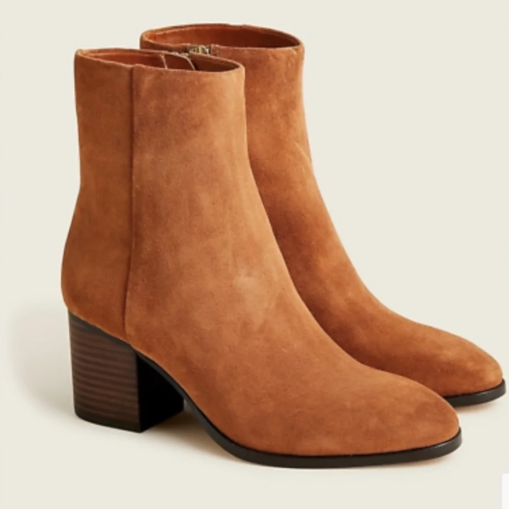 J Crew Sadie Brown Suede Ankle Boot | 9